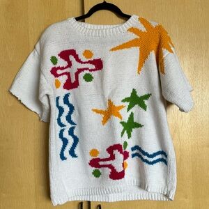 vintage short sleeve sweater